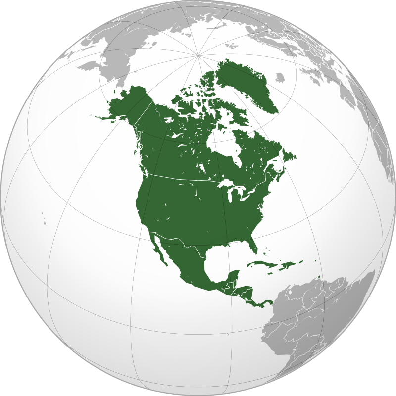 Профиль материка северная америка