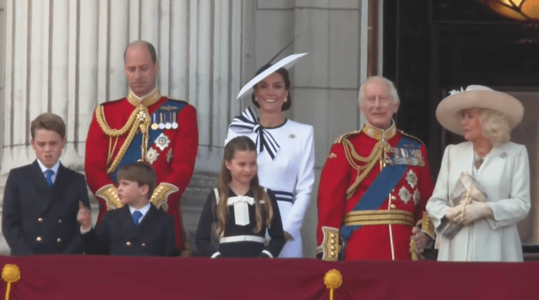 Кейт Миддлтон присутствовала на параде в честь дня рождения короля Карла III (видео)
