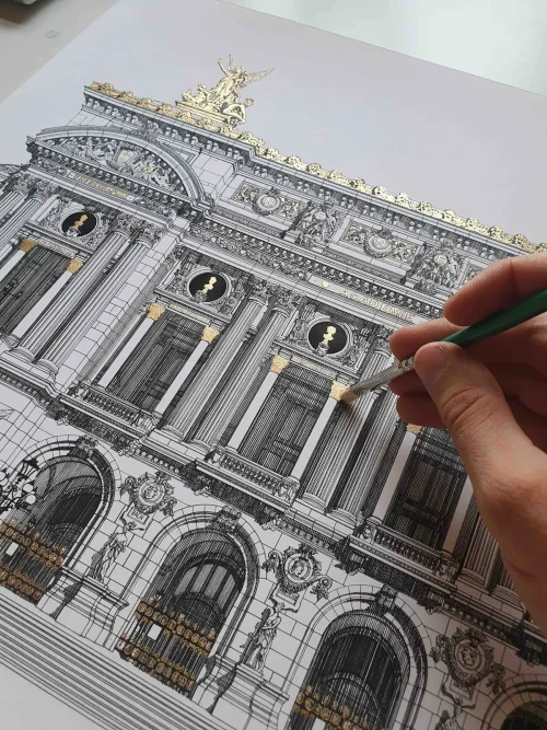 Макс Кёрли: рисунки памятников классической архитектуры с тончайшей детализацией